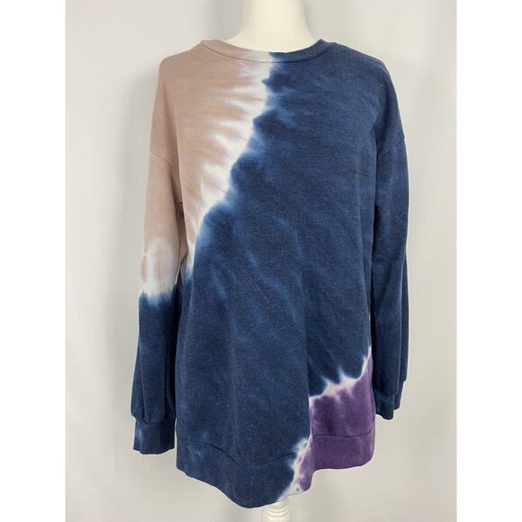 Ultra Flirt Tops - Ultra Flirt Tie Dye Tunic Sweatshirt Juniors Women Sweatshirt Sweater A004515